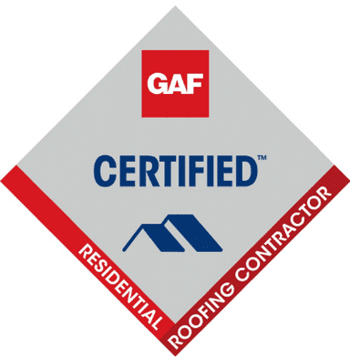 GAF Certified roofing contractor badge